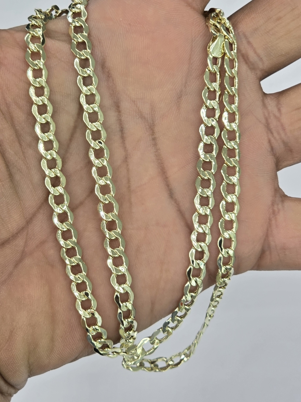 10k Real Gold Cuban Curb Chain 5.6 Mm 24 Inches